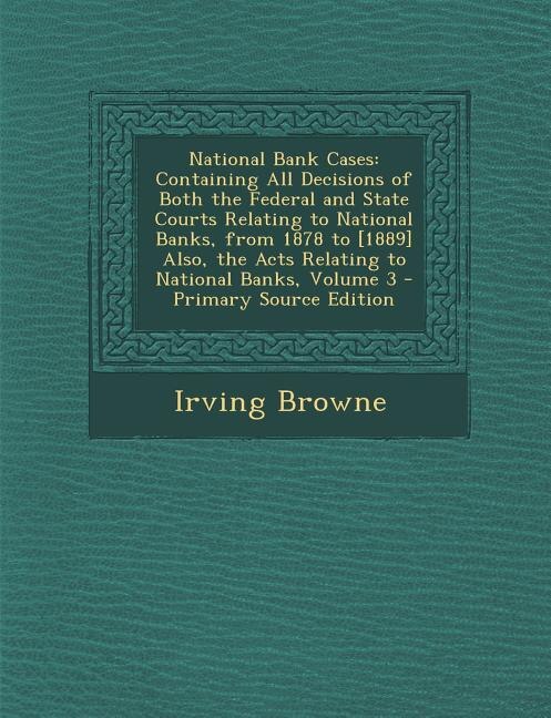 Front cover_National Bank Cases