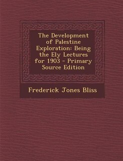 Couverture_The Development of Palestine Exploration