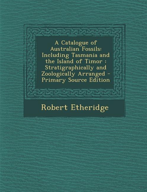 Couverture_A Catalogue of Australian Fossils