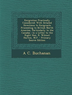 Front cover_Emigration Practically Considered