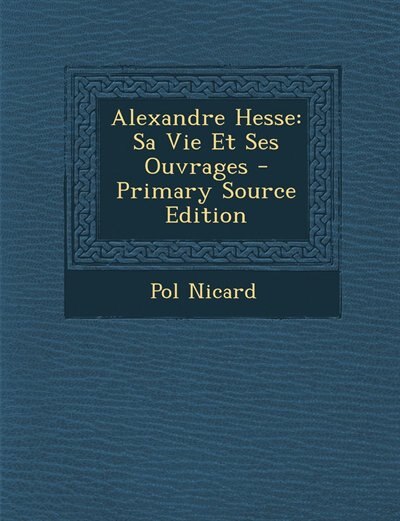 Front cover_Alexandre Hesse