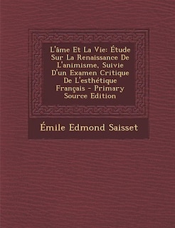 Couverture_L'âme Et La Vie