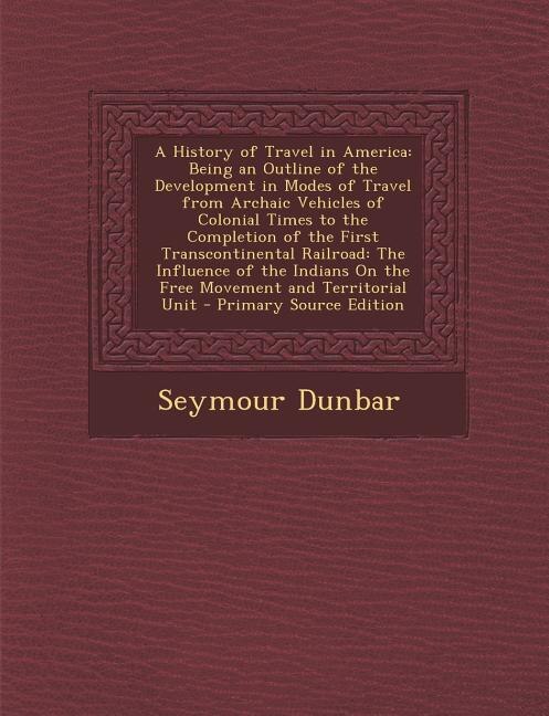 Front cover_A History of Travel in America