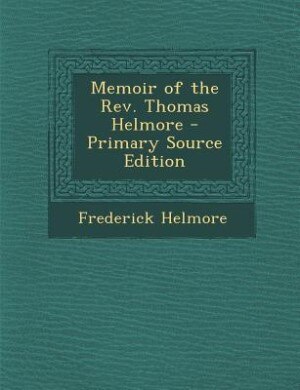 Front cover_Memoir of the Rev. Thomas Helmore