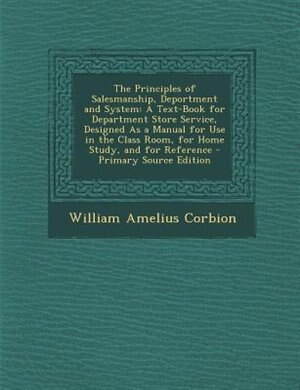 Front cover_The Principles of Salesmanship, Deportment and System