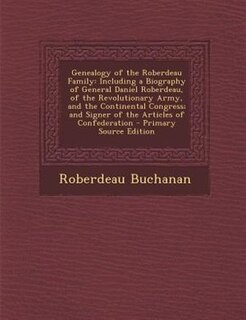 Couverture_Genealogy of the Roberdeau Family