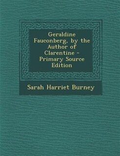 Couverture_Geraldine Fauconberg, by the Author of Clarentine