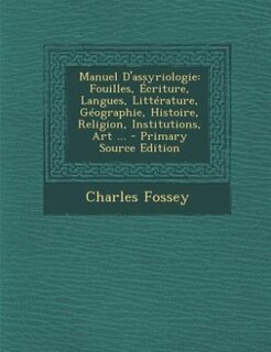 Front cover_Manuel D'assyriologie