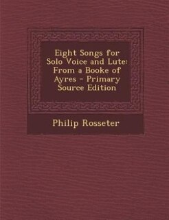 Front cover_Eight Songs for Solo Voice and Lute