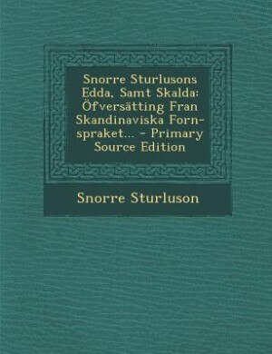 Front cover_Snorre Sturlusons Edda, Samt Skalda