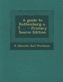 Front cover_A guide to Rothenburg o. T. ..