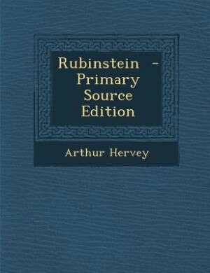 Front cover_Rubinstein