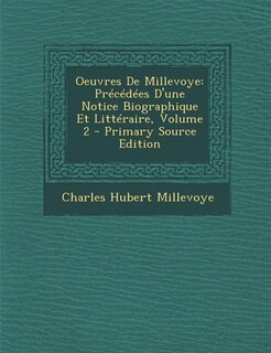 Front cover_Oeuvres De Millevoye