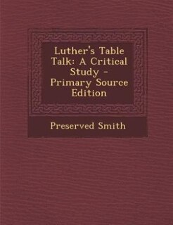 Couverture_Luther's Table Talk