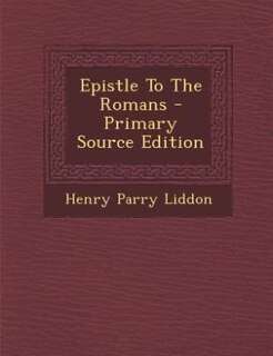 Couverture_Epistle To The Romans - Primary Source Edition