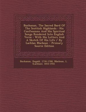 Couverture_Buchanan, The Sacred Bard Of The Scottish Highlands
