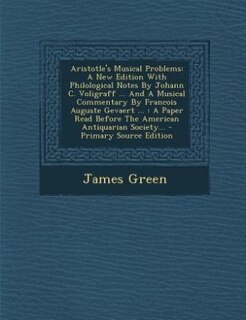 Front cover_Aristotle's Musical Problems