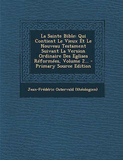 Front cover_La Sainte Bible