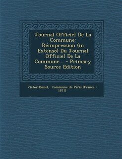 Couverture_Journal Officiel De La Commune