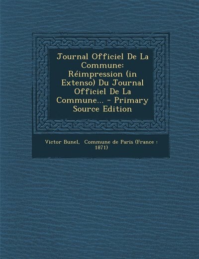 Couverture_Journal Officiel De La Commune