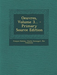 Front cover_Oeuvres, Volume 3... - Primary Source Edition