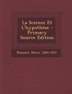 Front cover_La Science Et L'hypoth&egrave;se