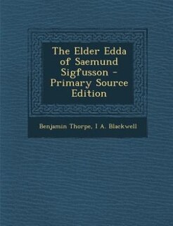 Front cover_The Elder Edda of Saemund Sigfusson - Primary Source Edition
