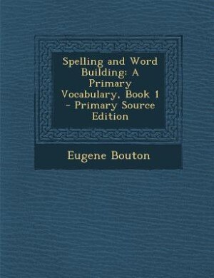 Front cover_Spelling and Word Building