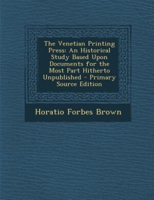 Front cover_The Venetian Printing Press