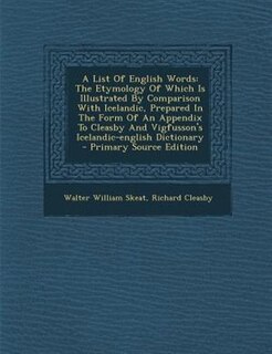 Couverture_A List Of English Words