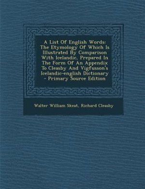 Couverture_A List Of English Words