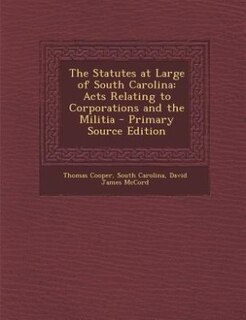 Front cover_The Statutes at Large of South Carolina