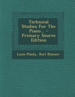 Couverture_Technical Studies For The Piano...