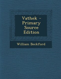 Couverture_Vathek - Primary Source Edition