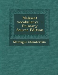 Maliseet vocabulary;