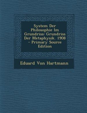 Couverture_System Der Philosophie Im Grundriss