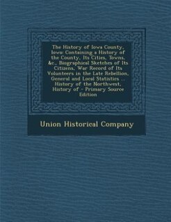 Couverture_The History of Iowa County, Iowa