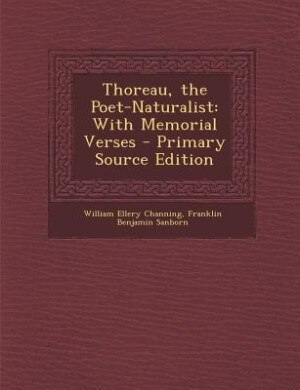 Front cover_Thoreau, the Poet-Naturalist