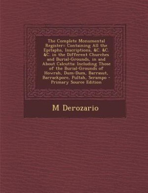 Front cover_The Complete Monumental Register