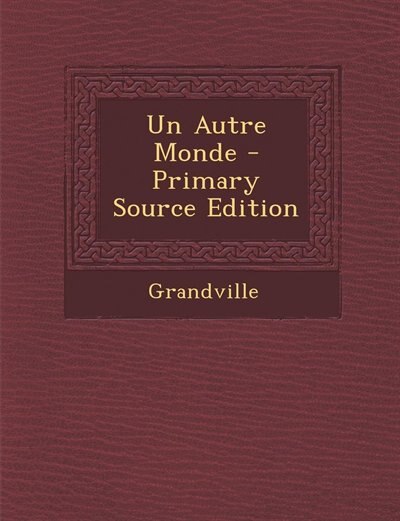 Front cover_Un Autre Monde
