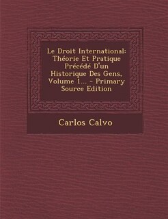 Front cover_Le Droit International