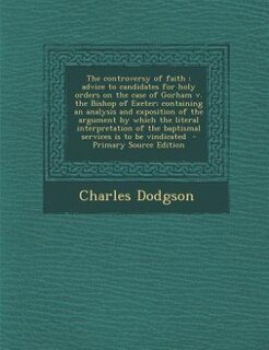 Front cover_The controversy of faith