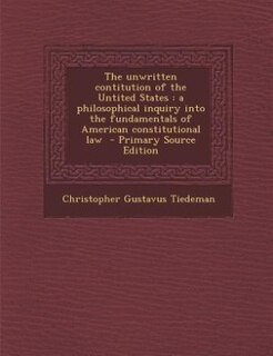 Couverture_The unwritten contitution of the Untited States