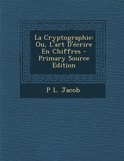 Front cover_La Cryptographie