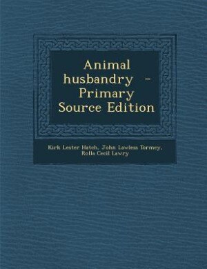 Couverture_Animal husbandry  - Primary Source Edition