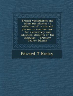 Front cover_French vocabularies and idiomatic phrases