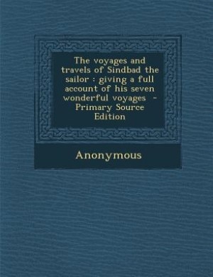 Front cover_The voyages and travels of Sindbad the sailor