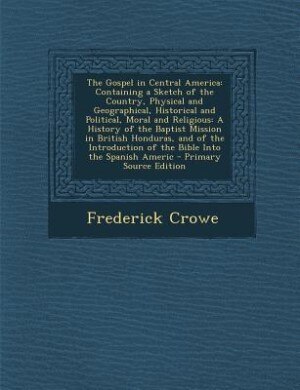 Couverture_The Gospel in Central America