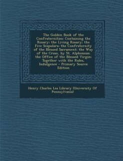 Front cover_The Golden Book of the Confraternities