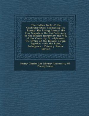 Front cover_The Golden Book of the Confraternities
